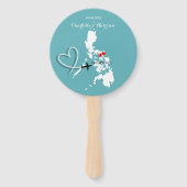 Éventail Destination mariage Philippines (Devant)