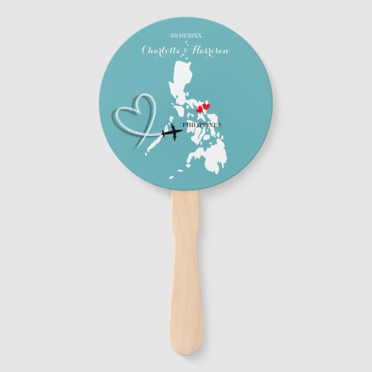 Éventail Destination mariage Philippines (Devant)