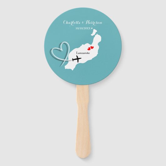 Éventail Destination tropicale Lanzarote Espagne Plage Mari (Devant)