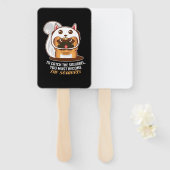 Éventail Devenez le chien écureuil (Devant et derrière)