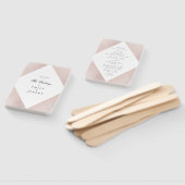 Éventail Diamant Géométrique Rose Gold Gatsby Mariage (Non-assemblé)