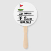 Éventail Dicton drôle de golf Retraite de golf (Devant)