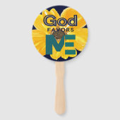 Éventail Dieu me favorise (Dos)