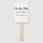 Éventail Dîner de répétition Un jour avant le nom de la nui (Dos)