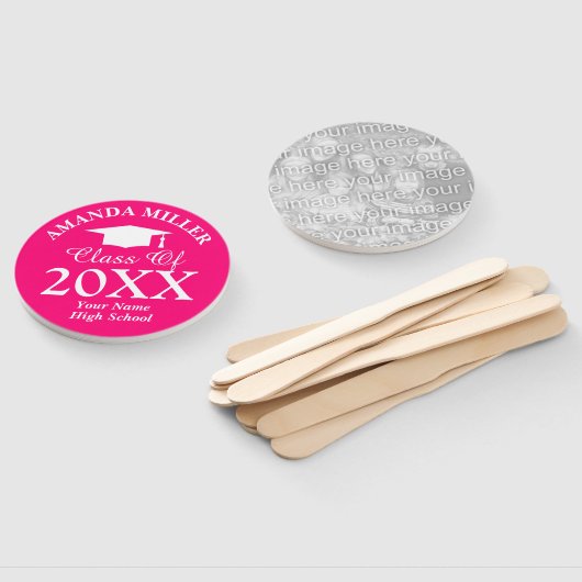 Éventail Diplôme du lycée sur mesure photo ventilateurs mai (Non-assemblé)