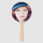 Éventail Diplômé noir or violet photo (Dos)