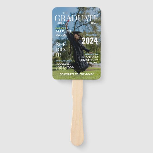 Éventail Diplôme photo d'un magazine moderne (Devant)