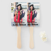 Éventail Diplôme simple en photo scolaire (Devant et derrière)