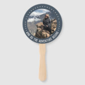 Éventail Diplômée Photo Aventure Commence Graduation Blue (Devant)