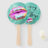 Éventail Dire adieu à mes "20 ans" (Devant et derrière)