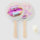 Éventail Dire adieu à mes "30 ans" (Devant et derrière)