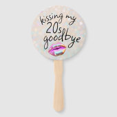 Éventail Dire au revoir à mes "20 ans" (Dos)