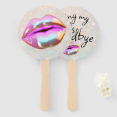 Éventail Dire au revoir à mes "20 ans" (Devant et derrière)