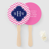 Éventail do-it-yourself Arrière - plan Wht Chevron ZigZag B (Devant et derrière)