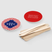 Éventail do-it-yourself Arrière - plan Wht Chevron ZigZag B (Non-assemblé)