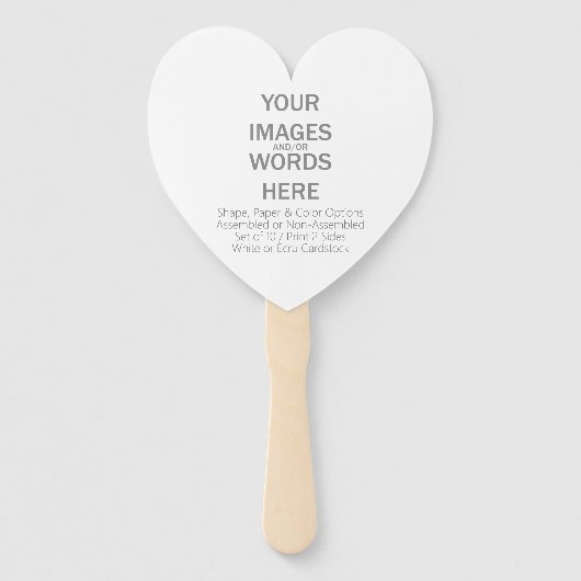 Éventail do-it-yourself (Autres options) - (Devant)