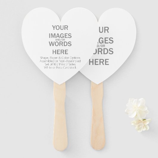 Éventail do-it-yourself (Autres options) - (Devant et derrière)