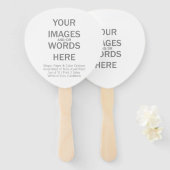 Éventail do-it-yourself (Autres options) - (Devant et derrière)