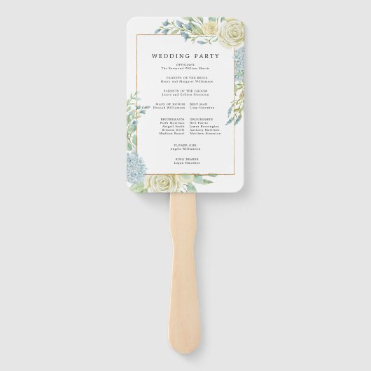 Éventail do-it-yourself Chic Rose Hydrangea Programme de ma (Dos)