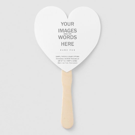 Éventail do-it-yourself (Options de forme) - (Devant)