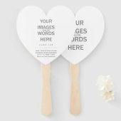 Éventail do-it-yourself (Options de forme) - (Devant et derrière)