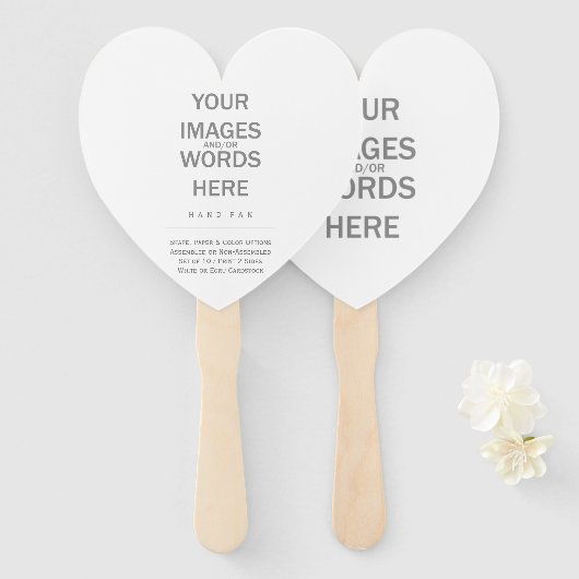 Éventail do-it-yourself (Options de forme) - (Devant et derrière)