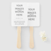 Éventail do-it-yourself (Options de forme) - (Devant et derrière)