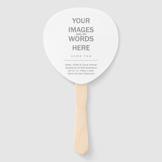 Éventail do-it-yourself (Options de forme) - (Devant)