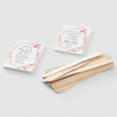 Éventail do-it-yourself Programme de mariage Chic Rose Ceri (Non-assemblé)