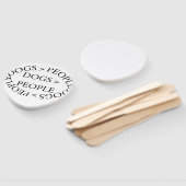 Éventail Dogs Over People – Funny Dog QuoteSet of Fans (Non-assemblé)