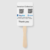 Éventail Donation Collection conseil pot ajouter votre q r  (Dos)