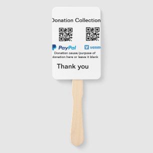 Éventail Donation Collection conseil pot ajouter votre q r