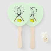 Éventail Doubles de tennis Green (Devant et derrière)