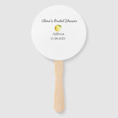 Éventail Douche nuptiale citron moderne simple minimum rust (Devant)