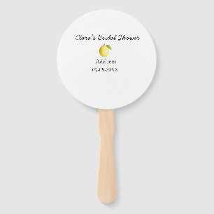 Éventail Douche nuptiale citron moderne simple minimum rust
