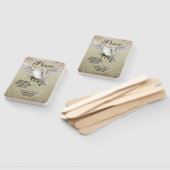 Éventail Dove de la paix Écriture personnalisée Verse Churc (Non-assemblé)