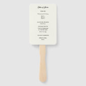 Éventail Dove of Peace Programme de couplets d'écriture per (Dos)