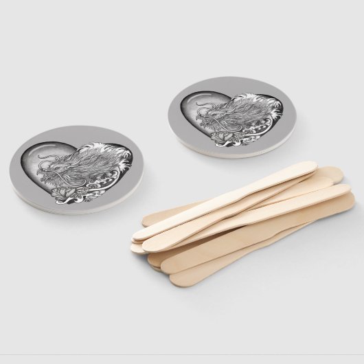 Éventail Dragon Heart (Non-assemblé)