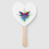 Éventail Dragonfly en arc-en-ciel (Dos)
