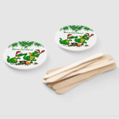 Éventail Dragons - Joyeux Noël ! - aujourd'hui je vais cuis (Non-assemblé)