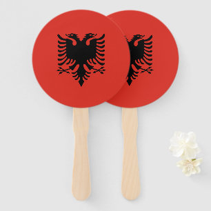 Éventail Drapeau albanais