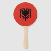 Éventail Drapeau albanais (Devant)