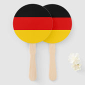 Éventail Drapeau allemand (Devant et derrière)
