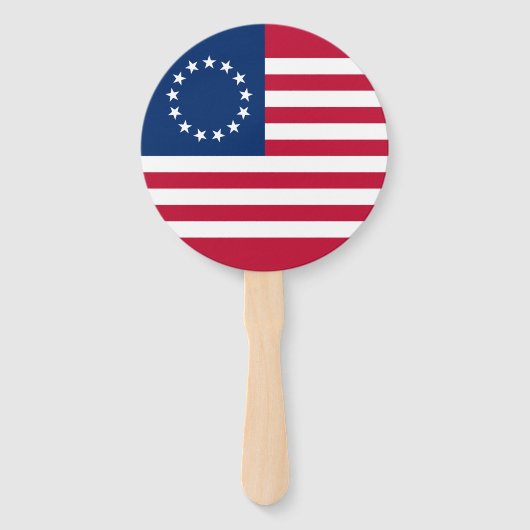 Éventail Drapeau américain Betsy Ross (Devant)