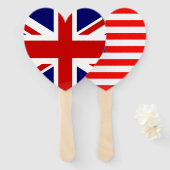 Éventail Drapeau anglais international (Devant et derrière)
