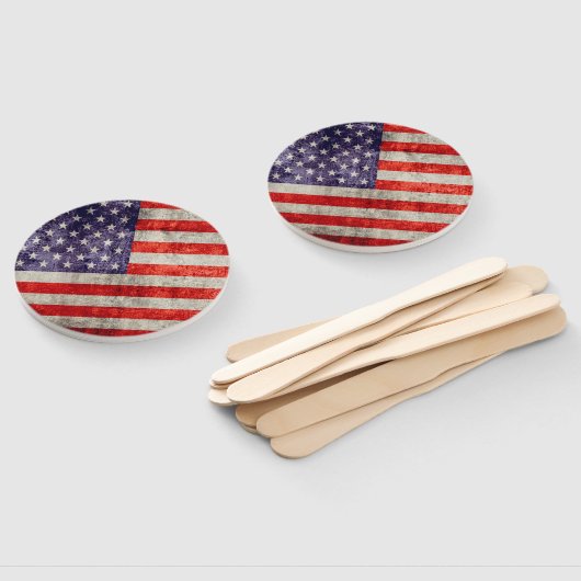 Éventail Drapeau antiquité américain (Non-assemblé)