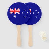 Éventail Drapeau australien patriotique (Devant et derrière)