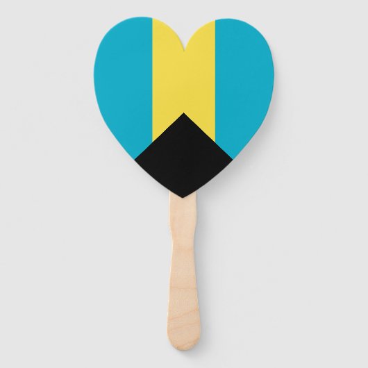 Éventail Drapeau bahaméen (Dos)