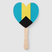 Éventail Drapeau bahamien (Dos)