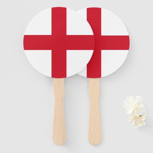 Éventail Drapeau d'Angleterre (Devant et derrière)